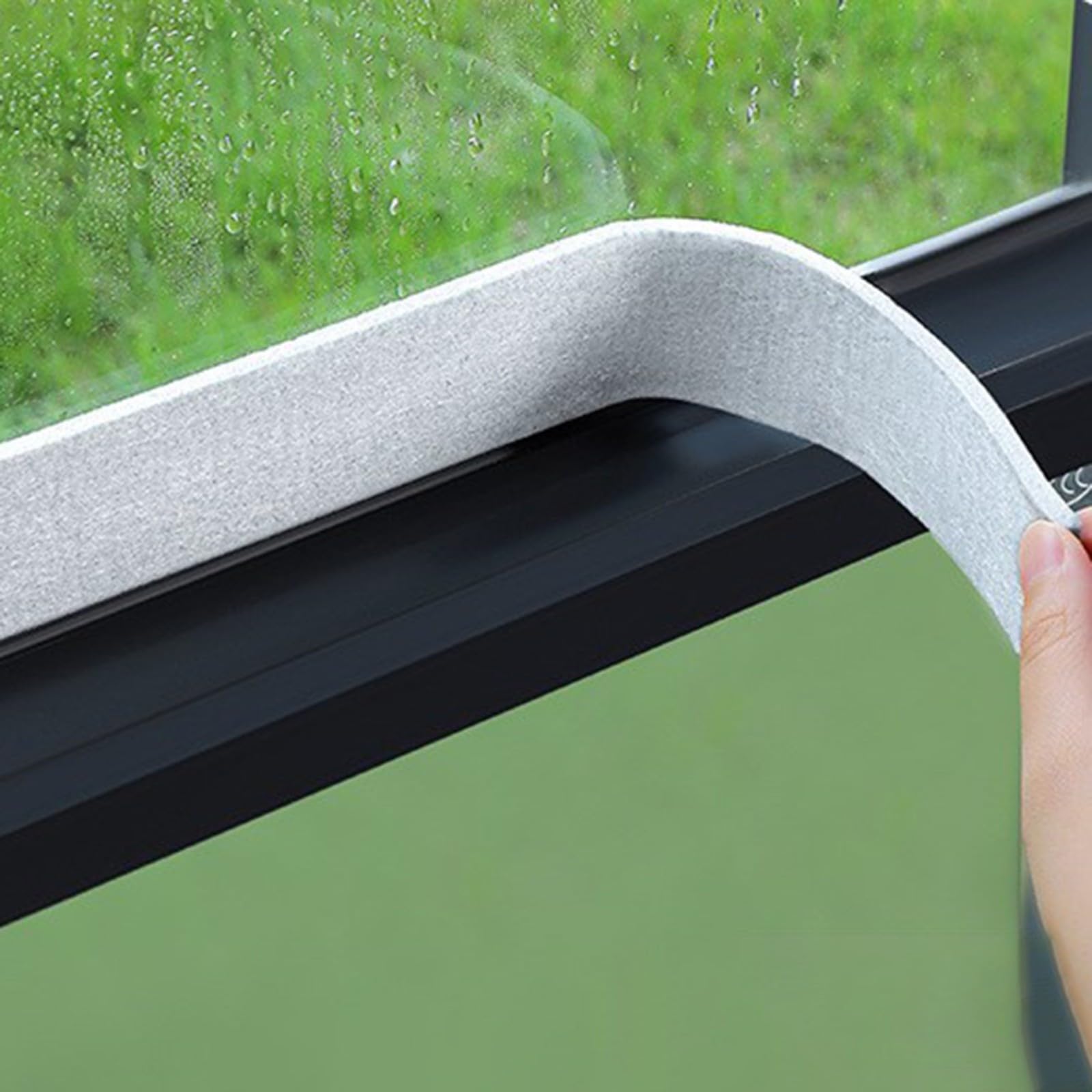 2 rotoli di nastro antigoccia per condensa da 2 m x 40 mm, in schiuma, per finestre e porte, striscia assorbente per condensa
