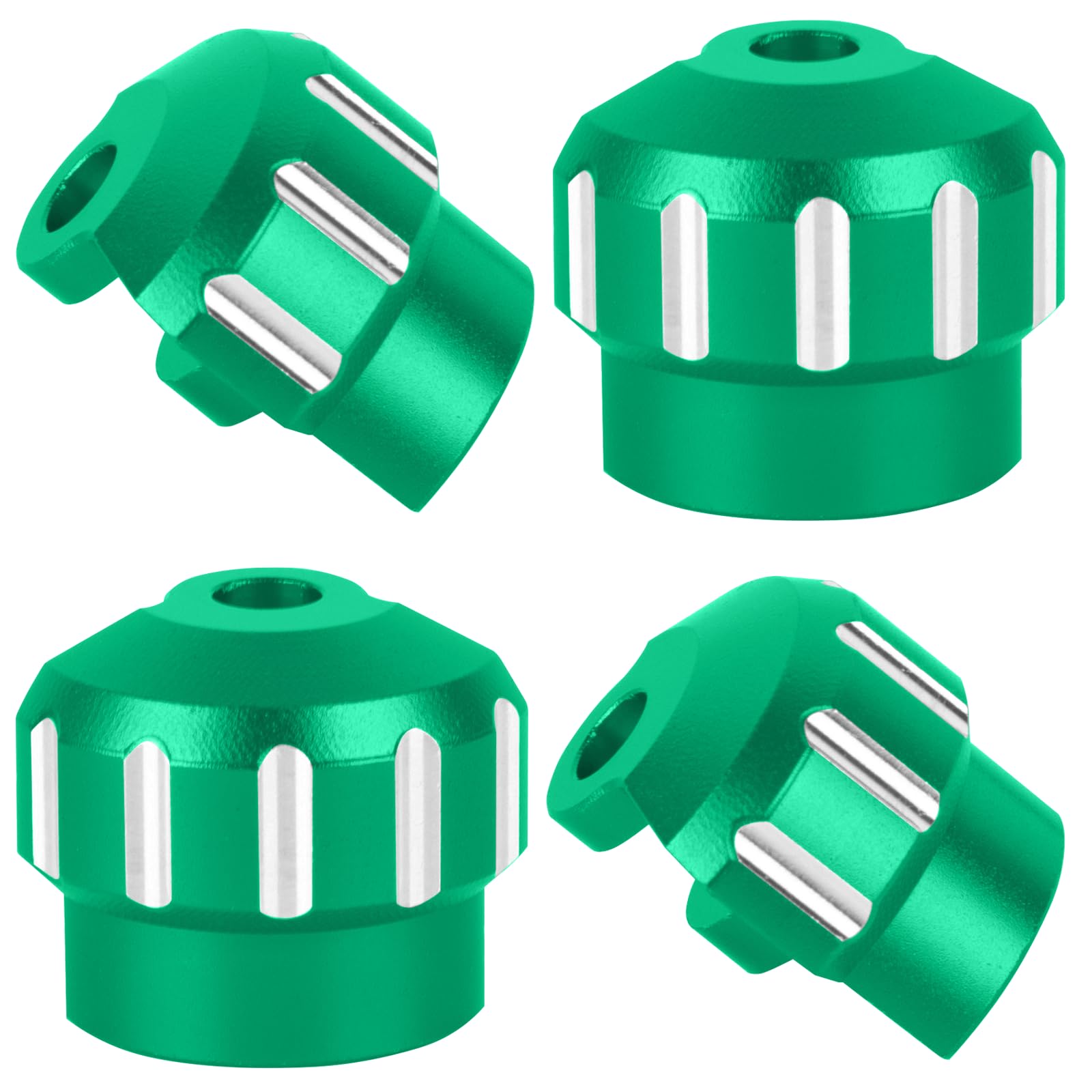 RCHuiWow RC Alloy Aluminium Shock Cap Proctetor Upgrades Part for 1/7 Bigrock/Felony/Fireteam/Infraction/Mojave 6S BLX Limitless,1/8 Kraton/Notorious/Outcast/Talion/Typhon 6S BLX,4pcs,Green