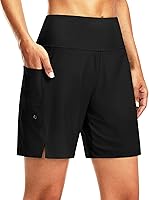 GGradual Women's 7" High Waisted Swim Board Shorts - Quick Dry UPF 50+ Tummy Control with Pockets & Liner