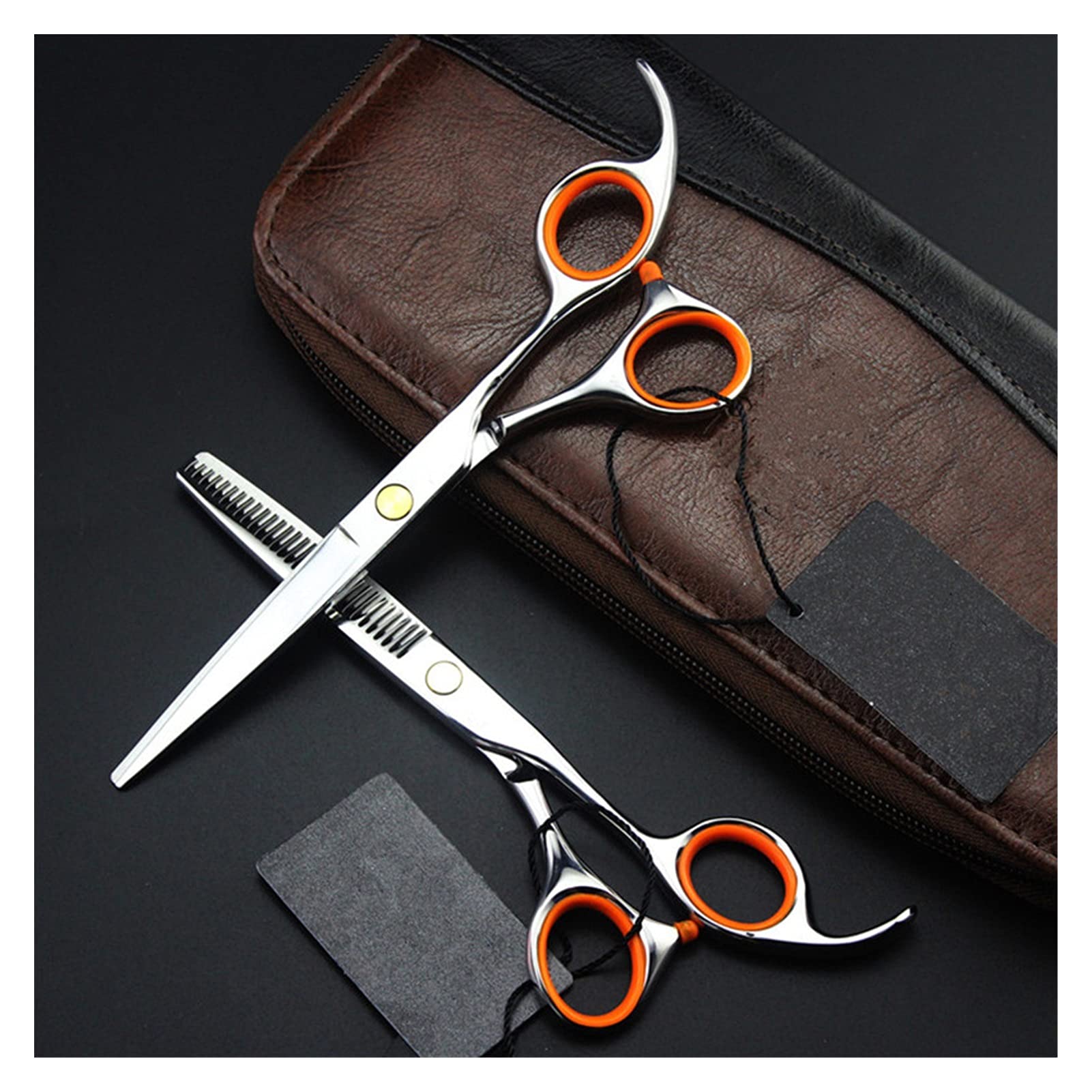 Schere Zum Haareschneiden, 6-Zoll-Friseurschere, Effilierschere, Friseurschere, Haarschneideset, Cutting-Q,Ausdünnung-Q