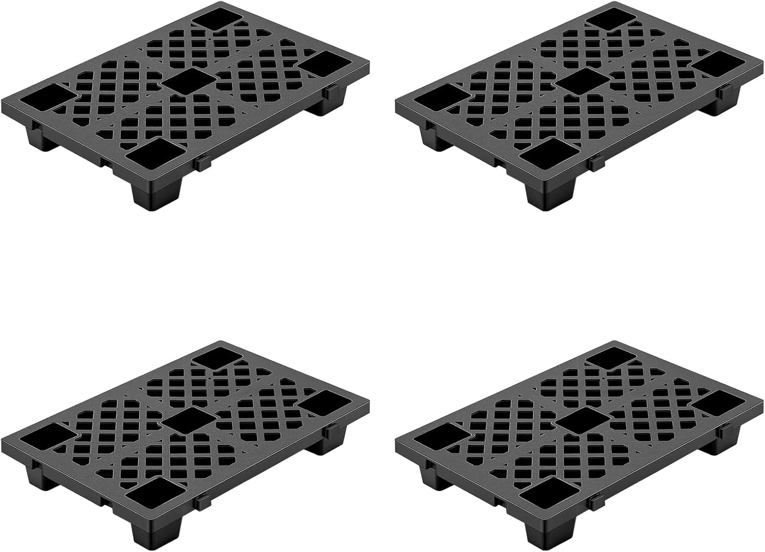 4/6/8 Pack 15.7"x23.6" Interlocking Plastic Pallets Waterproof Floor Tiles US