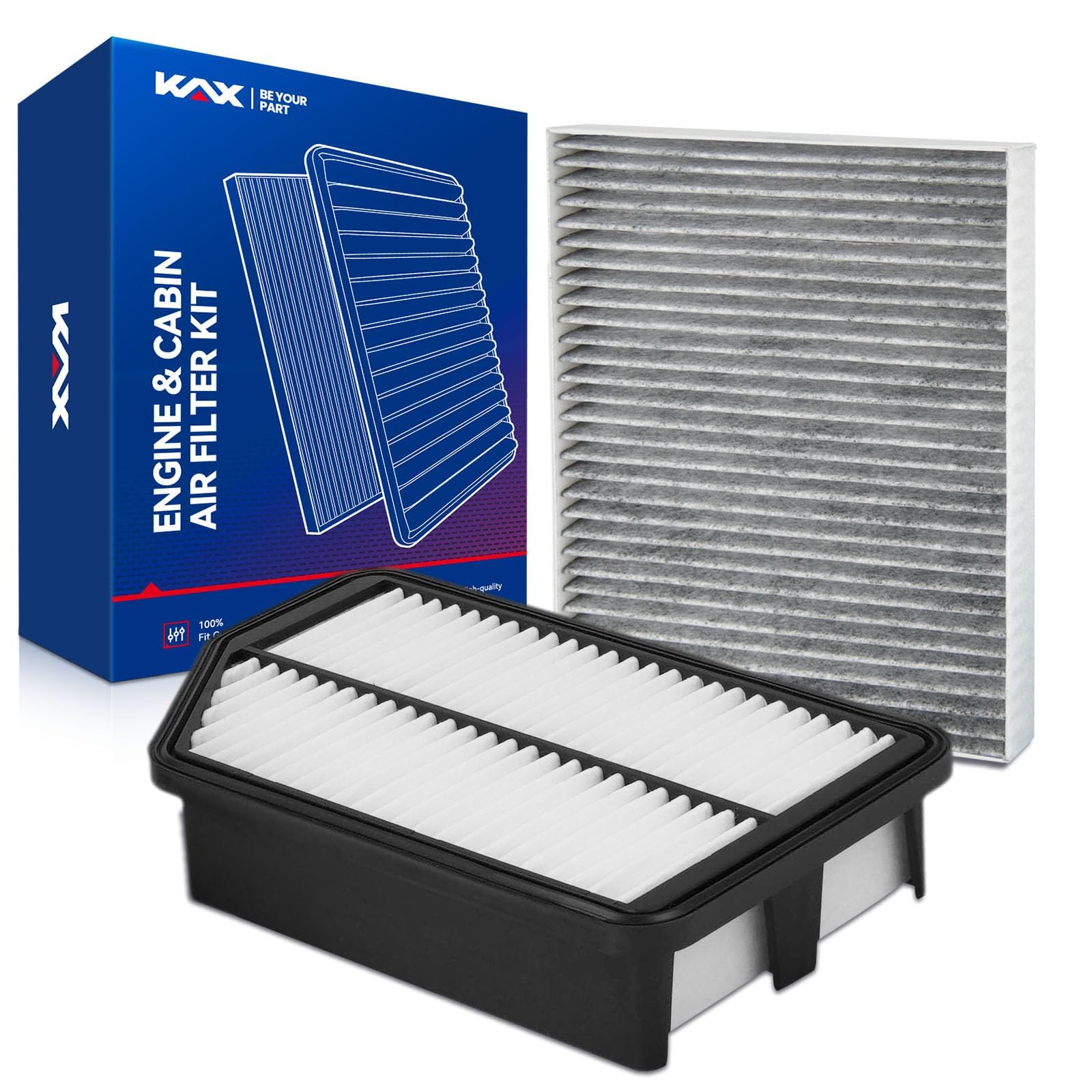 KAX CA11053A CF10709 Engine & Cabin Air Filter for Hyundai, Kia Global Recycled Standard Global Recycled Standard Global Recycled Standard
