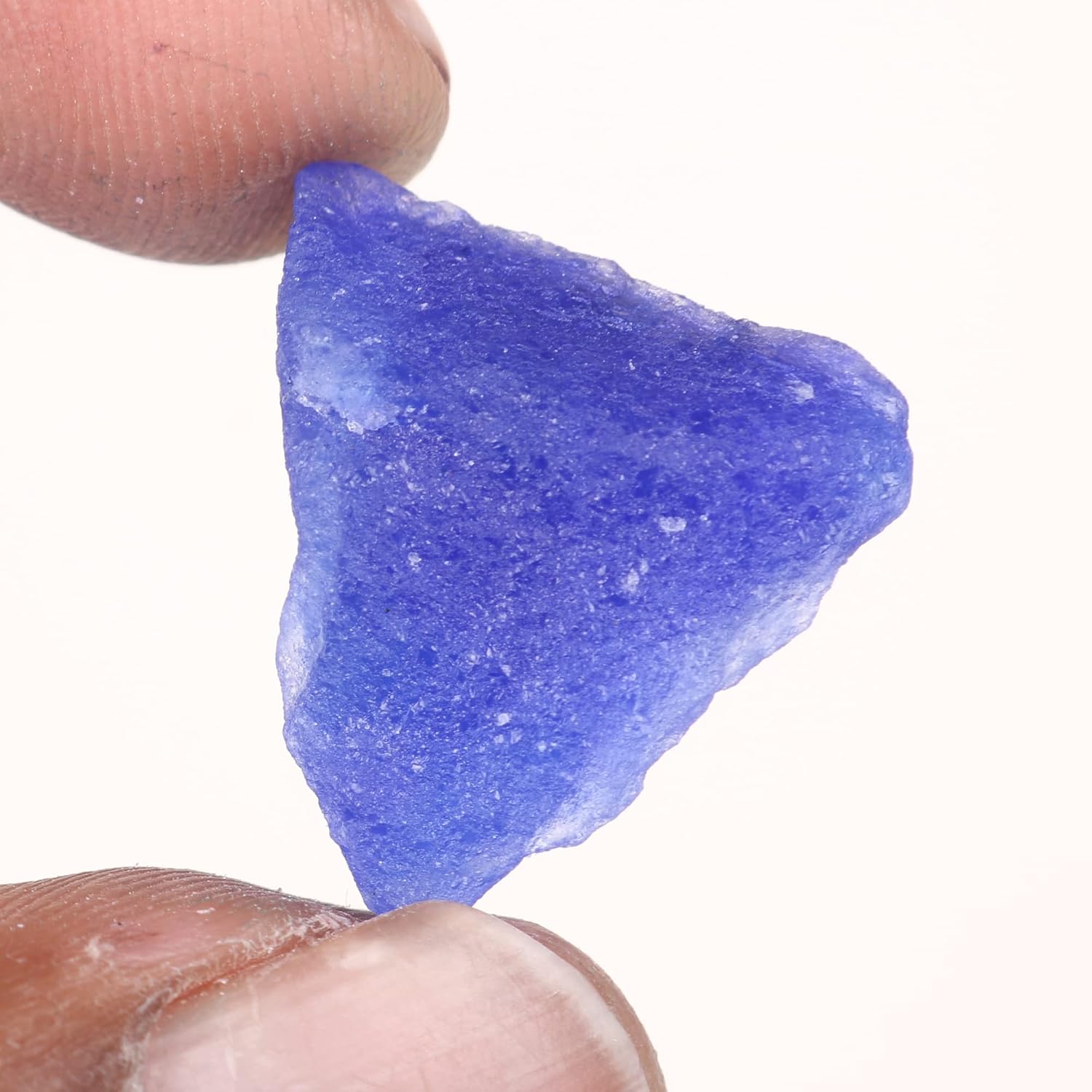REAL-GEMS 19.00 Ct Natural Raw Blue Sapphire Gemstone Beads Loose Crystals for Jewelry Making DIY Necklace Gem Supplies - Image 4
