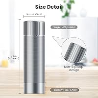 Vista 3 de Luvan Molinillo de sal, molino de sal de grado profesional con molinillo de rebabas único, 12 ajustes de grosor ajustables, velocidad de molienda