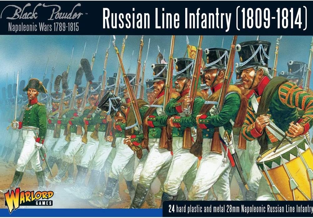 Warlord Games, Napoleonic Russian Line Infantry (1809-1814), Black Powder Wargaming Miniatures