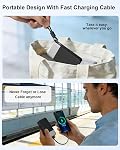 NOBIS Chargeur portable, 45W 20000mAh Banque de puissance avec amovible USBC Câble, batterie de recharge rapide avec 2 USB-C (en/hors de l'entreprise & 2 USB-A, Affichage numérique & Petit mode actuel pour téléphone 17 S25
