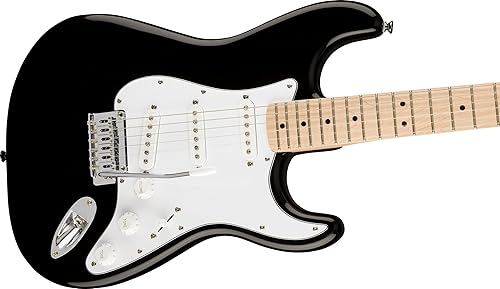 Miniatura 5 de Squier Affinity Series Stratocaster - Guitarra eléctrica, con 2 años de garantía, diapasón de arce negro