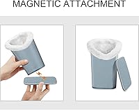 Vista 194 de Fintie Soporte para anteojos forrado de felpa con base magnética, estuche de cuero vegano prémium para lentes