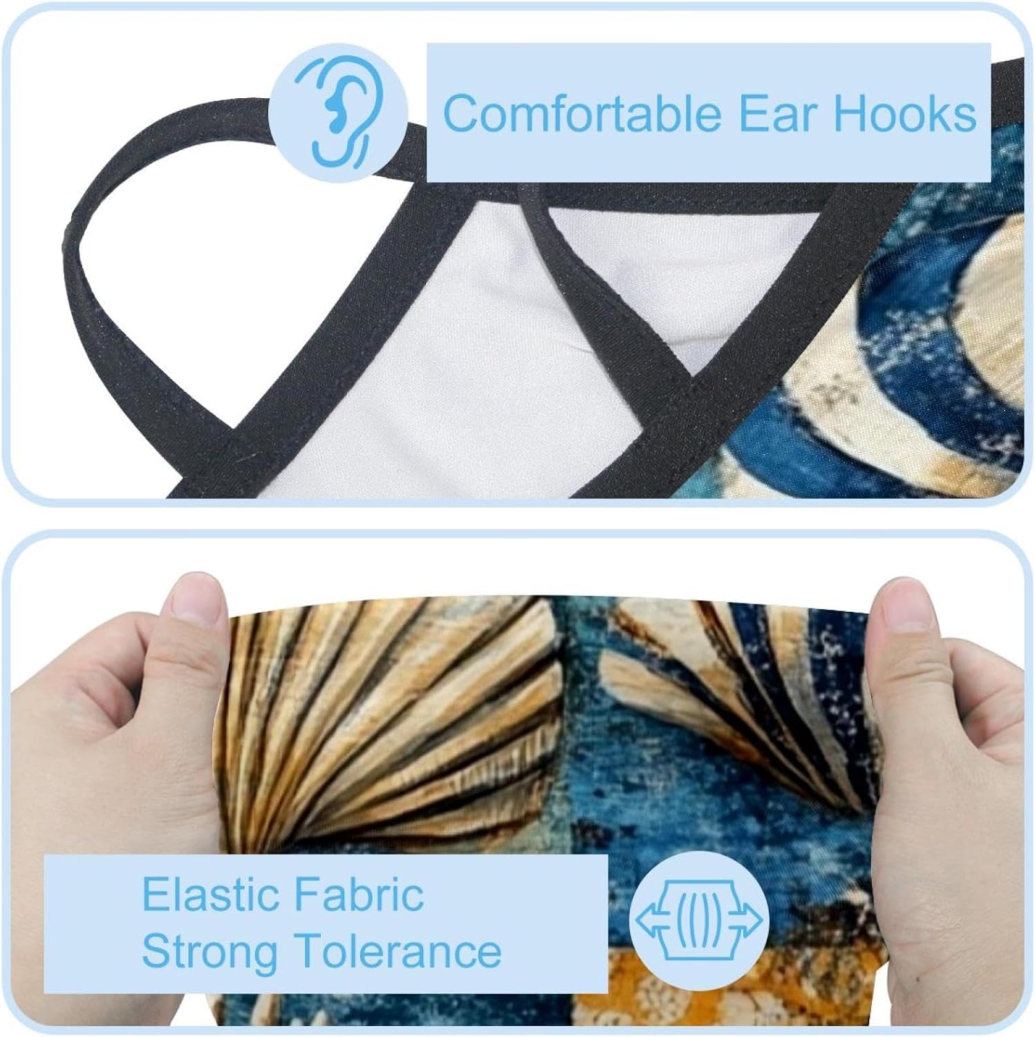 4 Pieces_Hand drawn pineapple (3) UV Protector Scarf, Summer Cooling Neck Gaiter for Men/Women