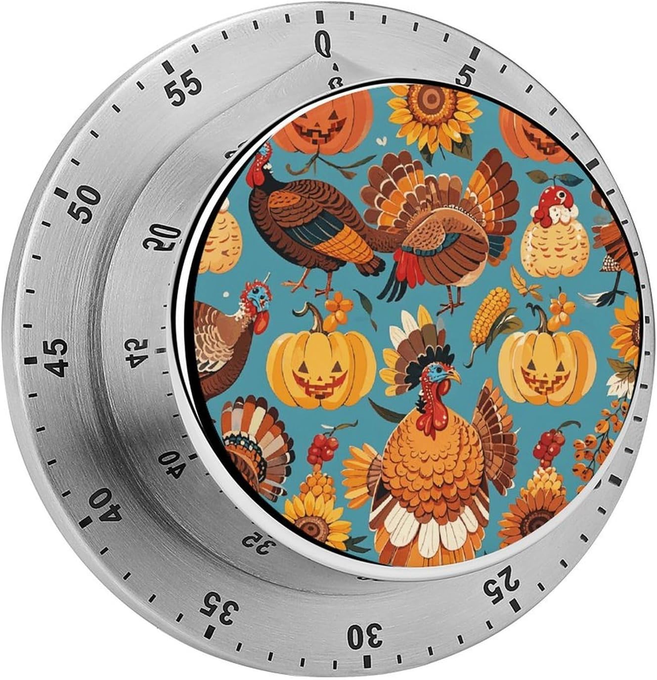 Mechanical Kitchen Timer for Cooking, Holiday Farmhouse Decorating