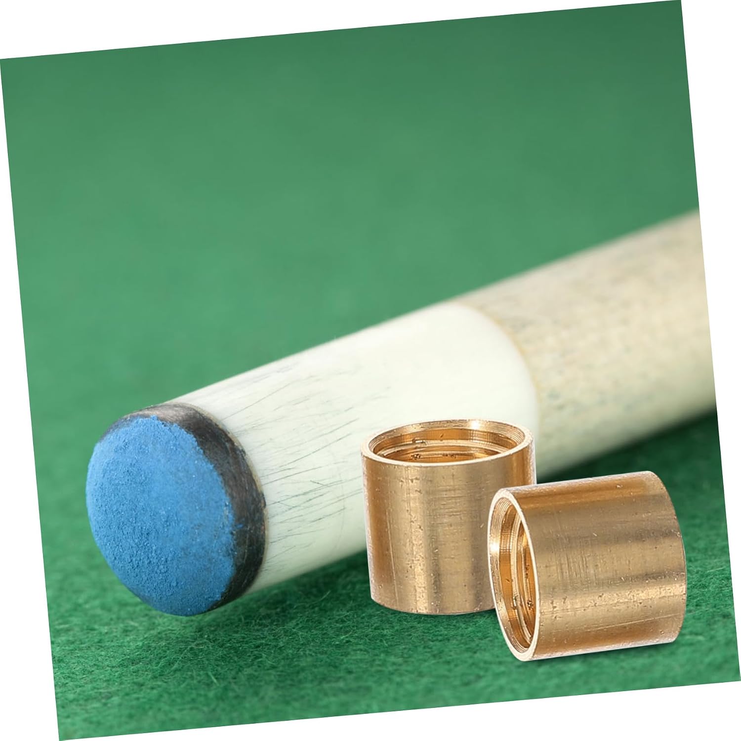 Abaodam 10pcs Brass Billiard Cue Pool Stick Accessories for Snooker High Density Material Smooth Texture Easy to Carry and Store