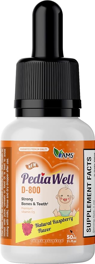 America Medic & Science PediaWell D-800 (50 mL) Vitamina D Natural Gotas miniatura 2