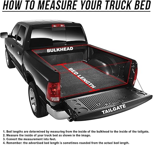 Miniatura 2 de DNA MOTORING TTC-TRISOFT-096 - Cubierta tonneau ajustable de tres pliegues para caja de camioneta compatible con Tundra 22-23 de 5.5 pies sin