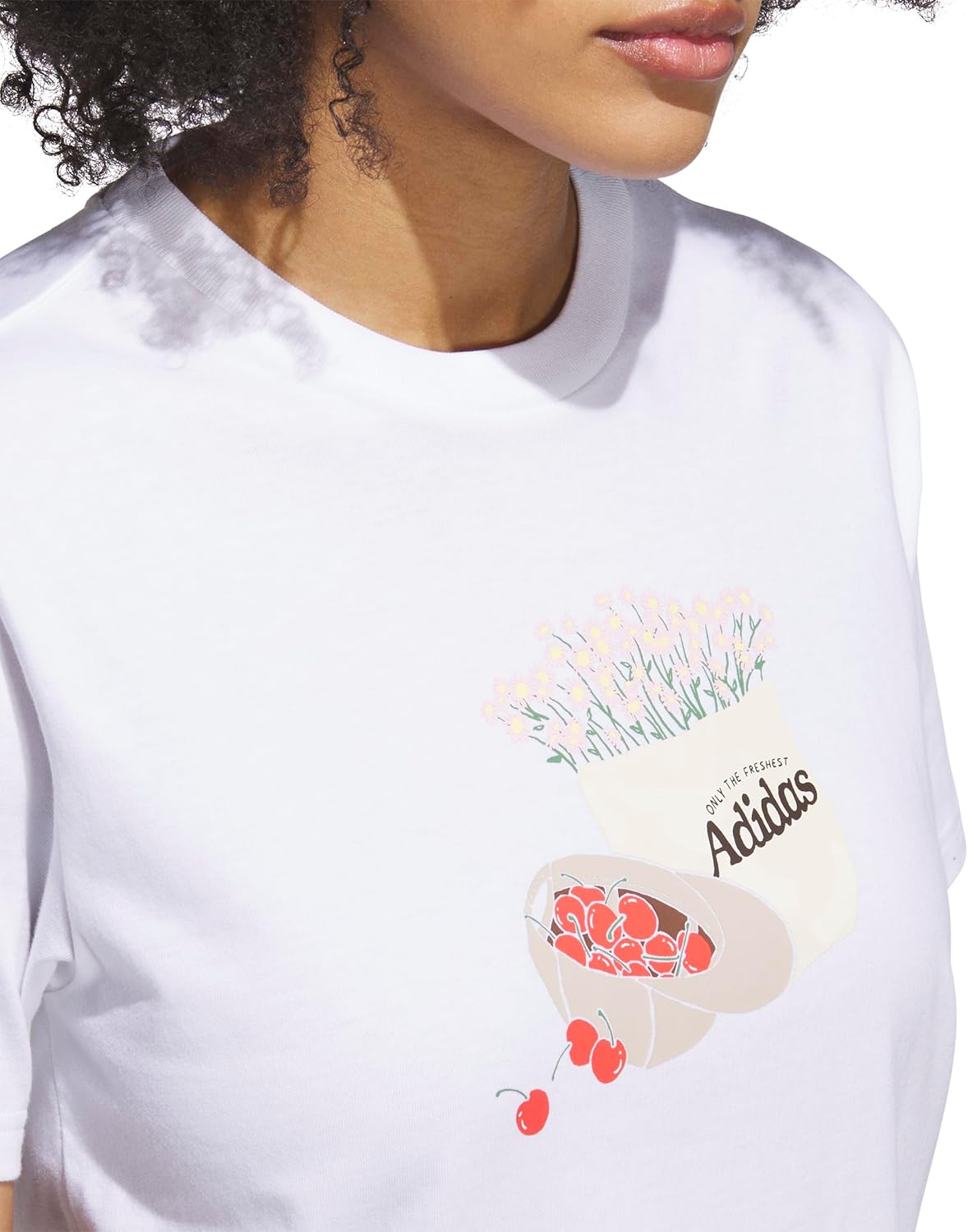 Adidas Womens Farmers Market Graphic T-Shirt - Image 3