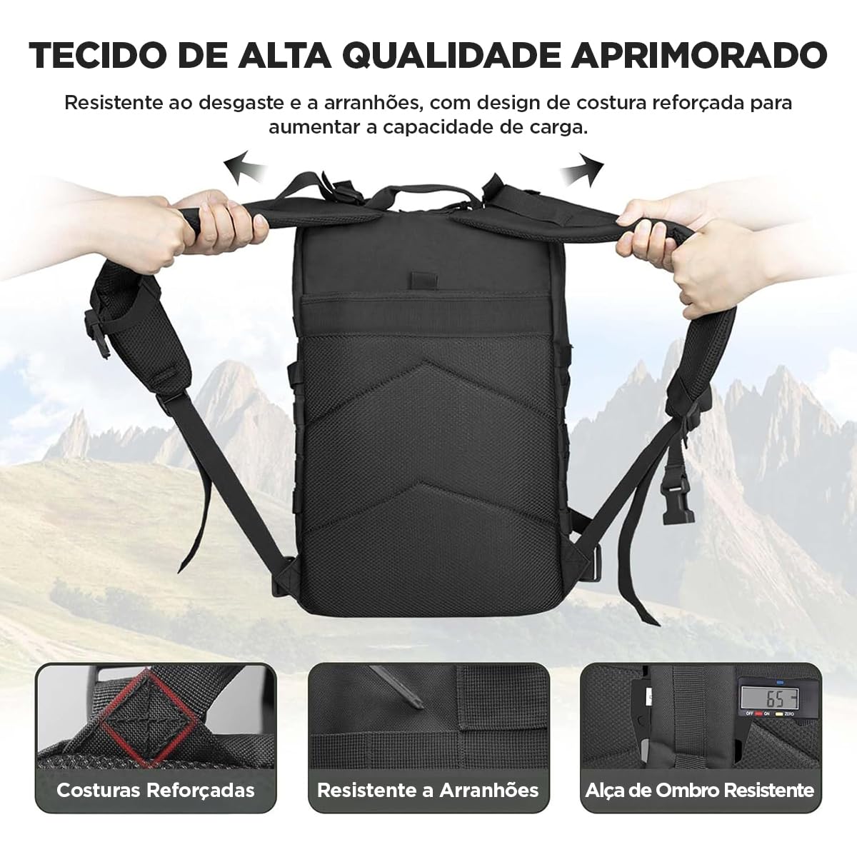 50L Mochila Masculina Reforçada, Sistema MOLLE, Grande Capacidade para Trilhas, Acampamentos, Aventura – Mochila Resistente para 3 Dias de Emergência e Atividades ao Ar Livre em promoção! Veja a oferta e mais achadinhos de Mochilas & Pastas Masculinas 7 Hoje é o melhor dia para comprar 50L Mochila Masculina Reforçada, Sistema MOLLE, Grande Capacidade para Trilhas, Acampamentos, Aventura – Mochila Resistente para 3 Dias de Emergência e Atividades ao Ar Livre com aquele preço maroto! Promoção! Aproveite a oferta! 7