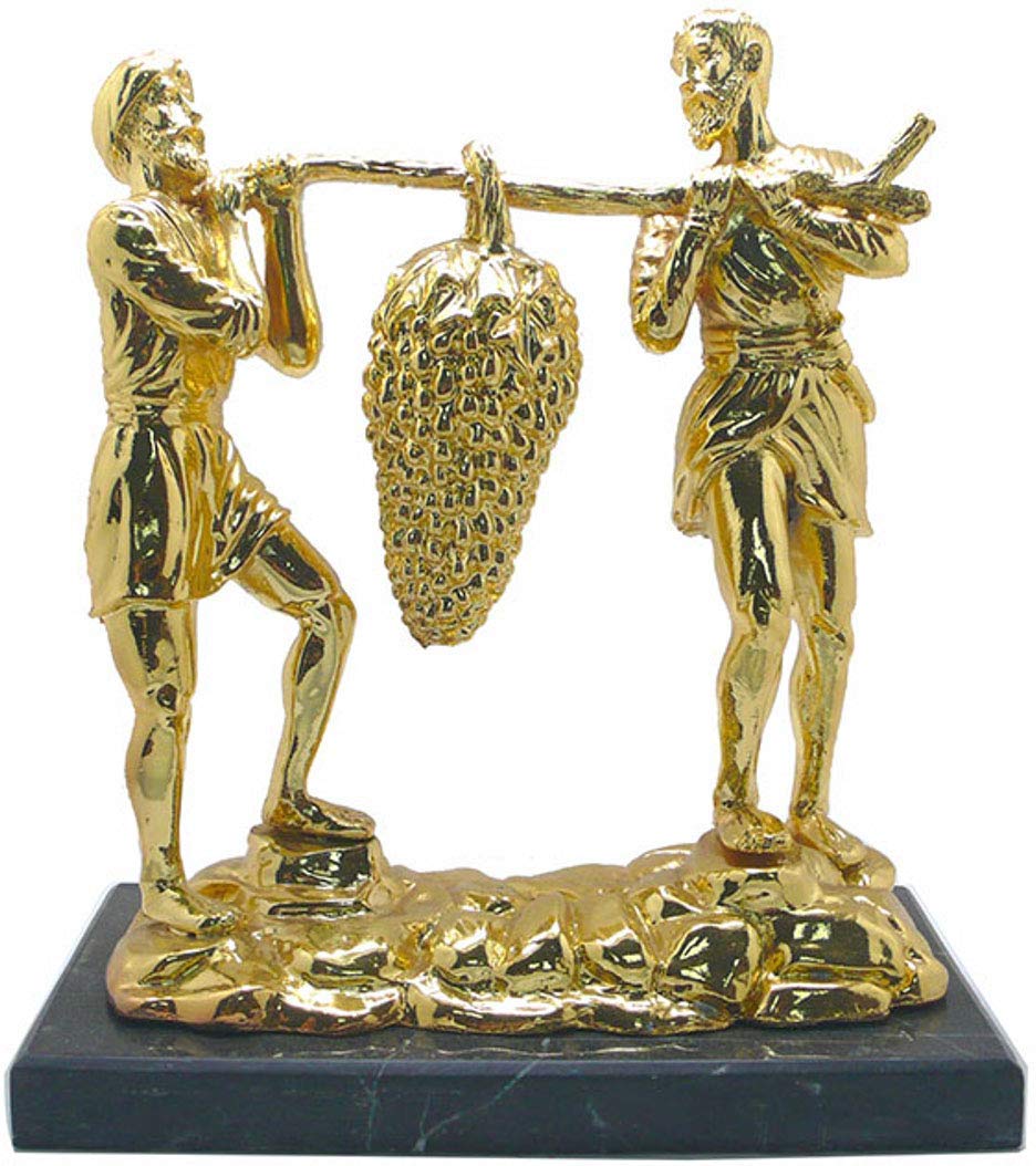 Holy Land MarketCaleb and Joshua (Hoshea) Bringing The Fruit of The Land (8 Inches or 20 cm Tall)