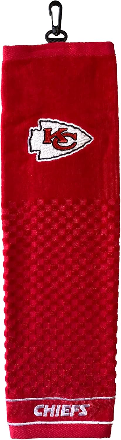 Team Golf NFL San Diego Chargers Embroidered Golf Towel Embroidered Golf Towel, Checkered Scrubber Design, Embroidered Logo