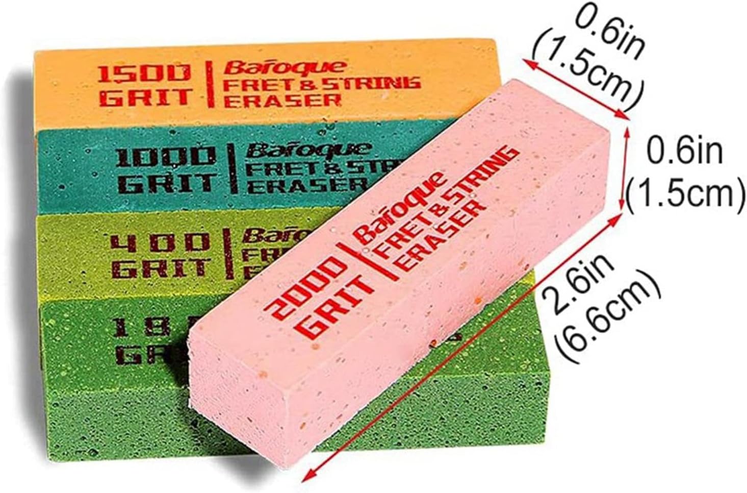 5 Pieces Fret Erasers Fret Polishing Cleaner Guitar Maintenance Tool,Luthier Tools for Eletric Guitar