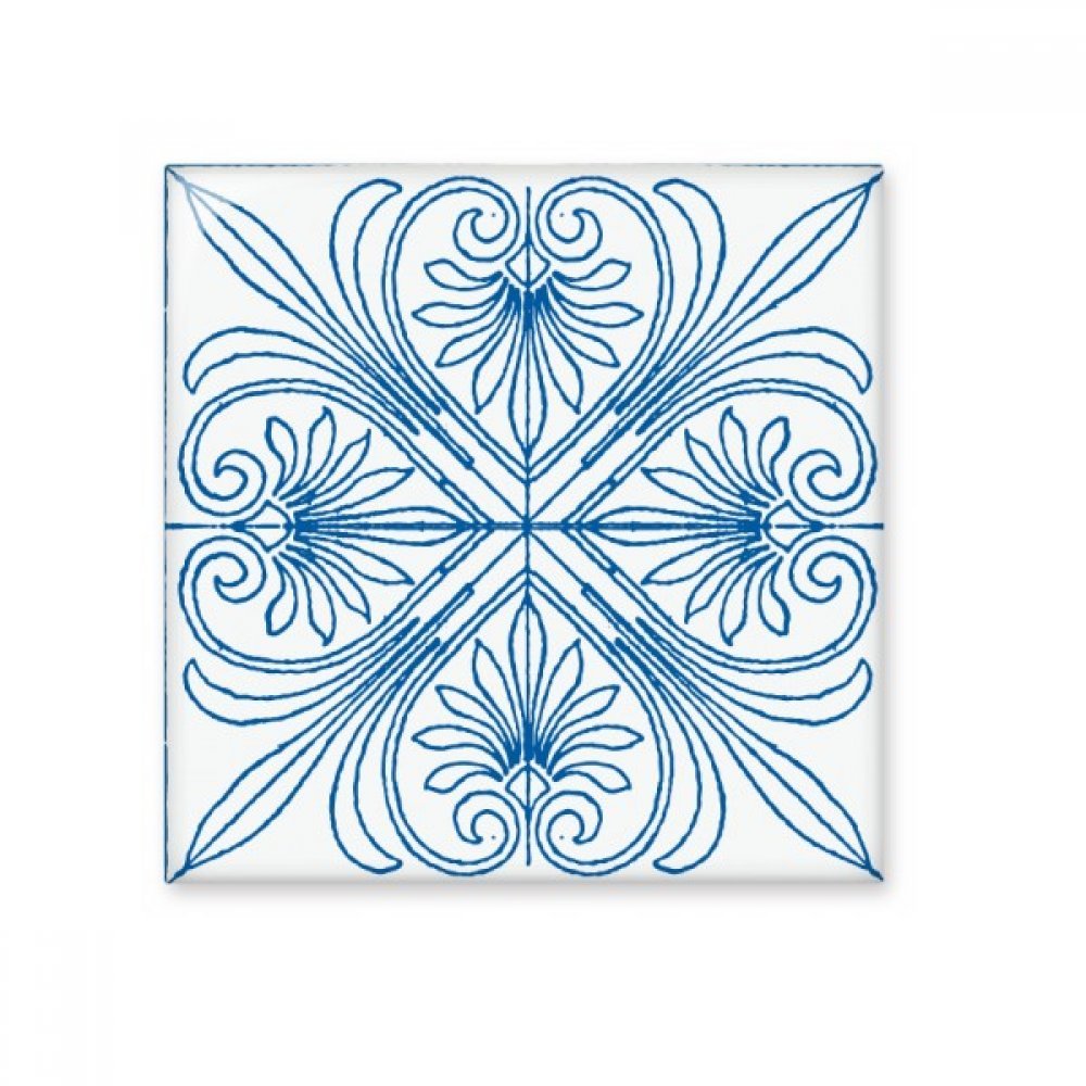 Carreaux de céramique Talavera bleu brillant pour mur de cuisine L