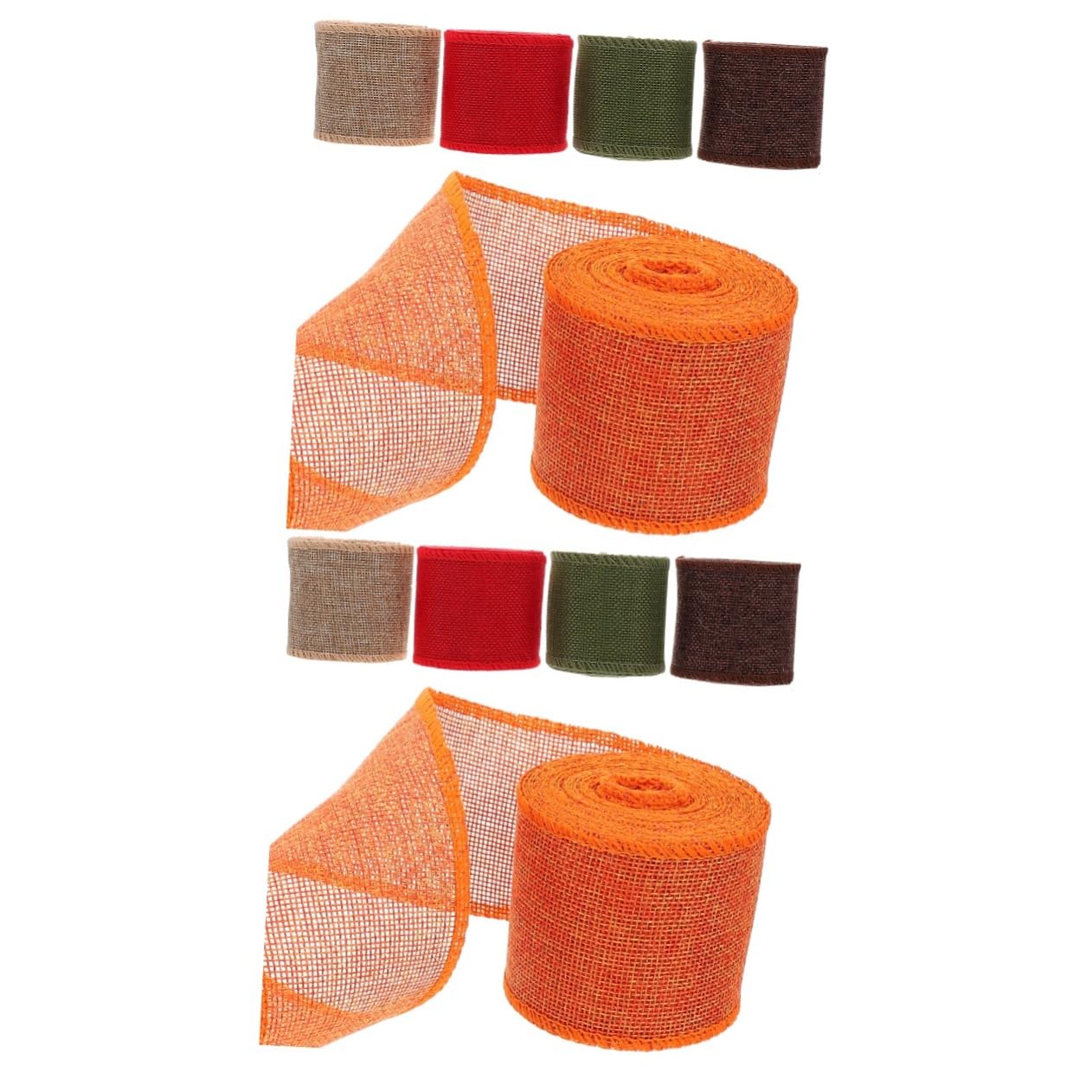 SEWACC 10rollen Weihnachts-dekorationsband Breit Und Natur Vielseitig Einsetzbar Für -bastelarbeiten Geschenkverpackungen Und Festliche Anlässe