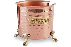 Mud Pie Kitchen Sponge Holder Caddy: A Copper Haven for Your Scouring Companion