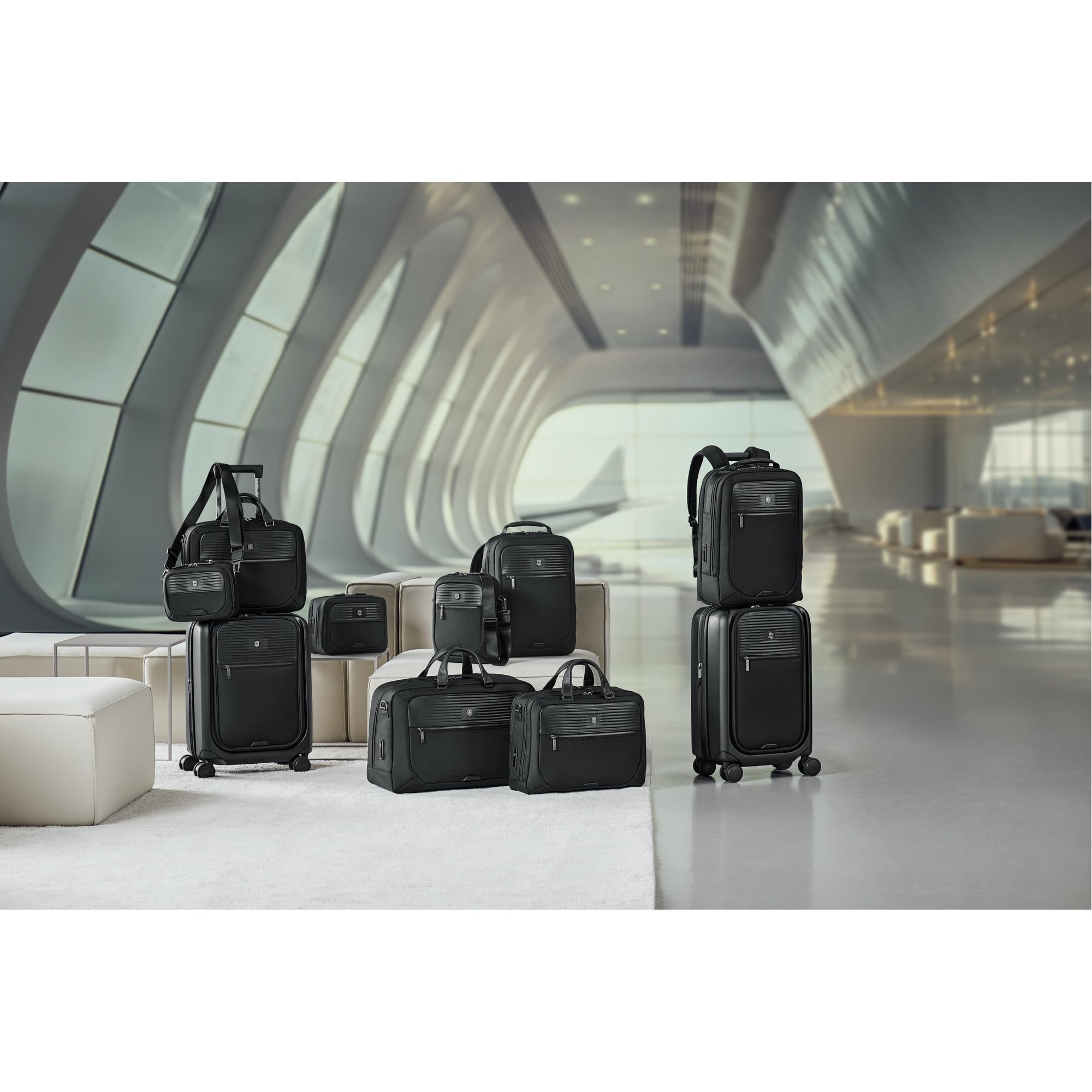 Victorinox Mythic - Bolso bandolera para hombre y mujer, color negro