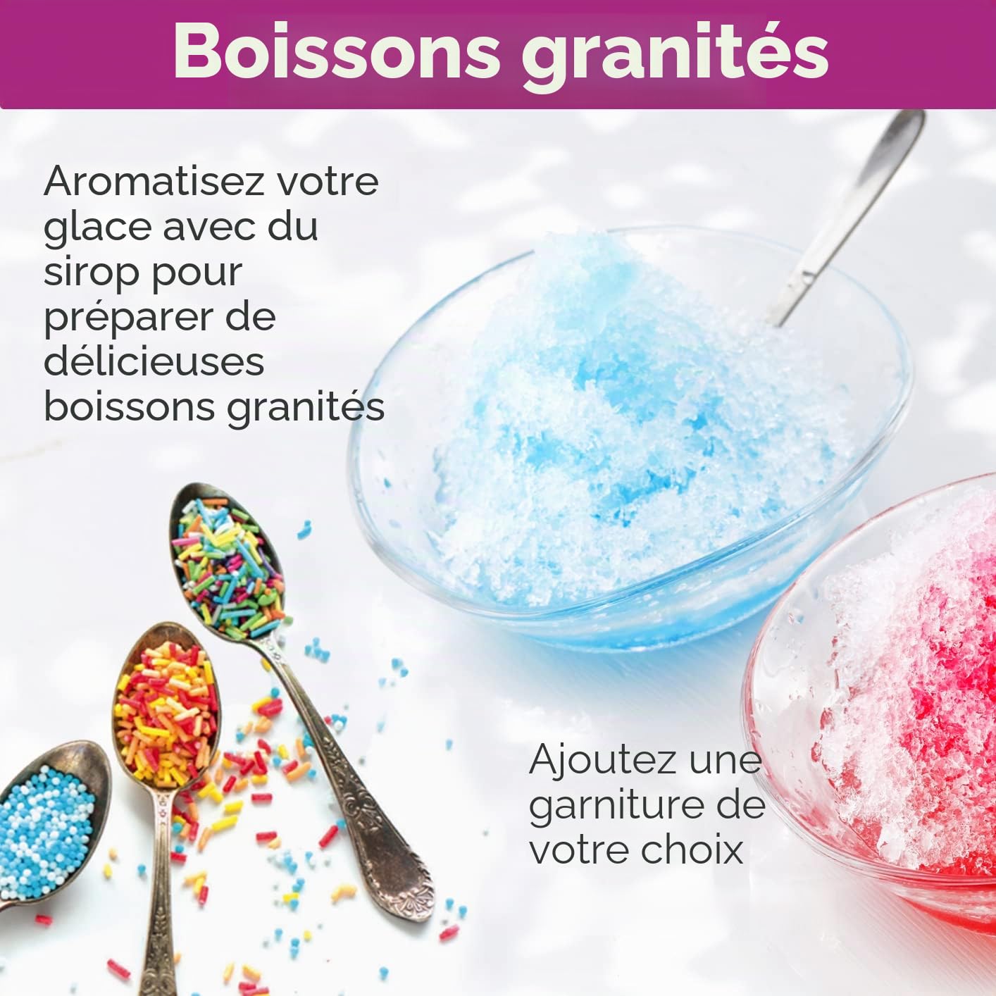 Neo Broyeur à glace électrique avec pichet amovible pour mélanger les slushies, cocktails, frappe, café et thé glacé (gris foncé)