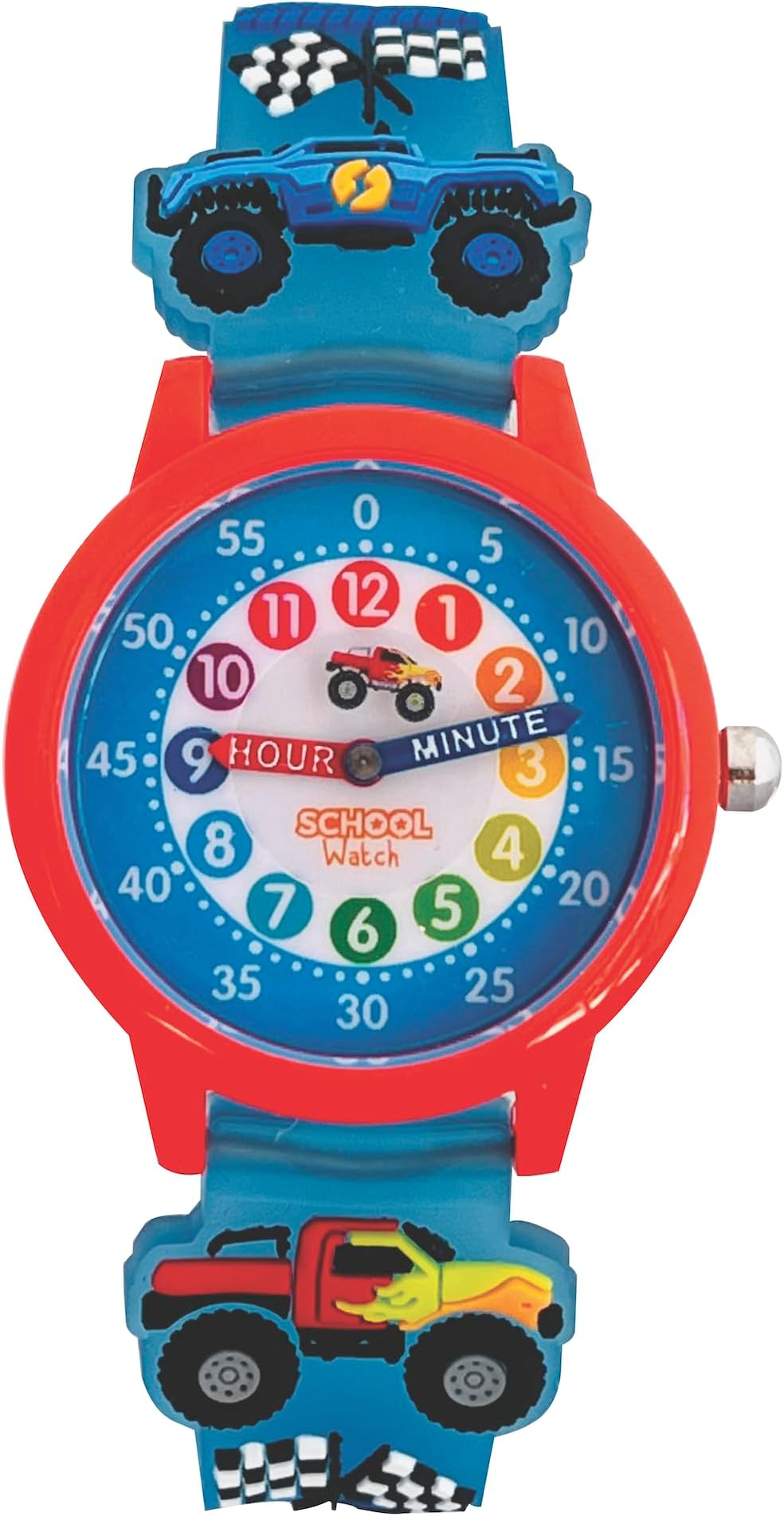 Preschool Collection Time Teacher Color Watch - Unicorn, Butterflies and Kitty - Analog First Watch - Easy-to-Read Dial - Hypoallergenic 3D Band for Kids, Children and Girls