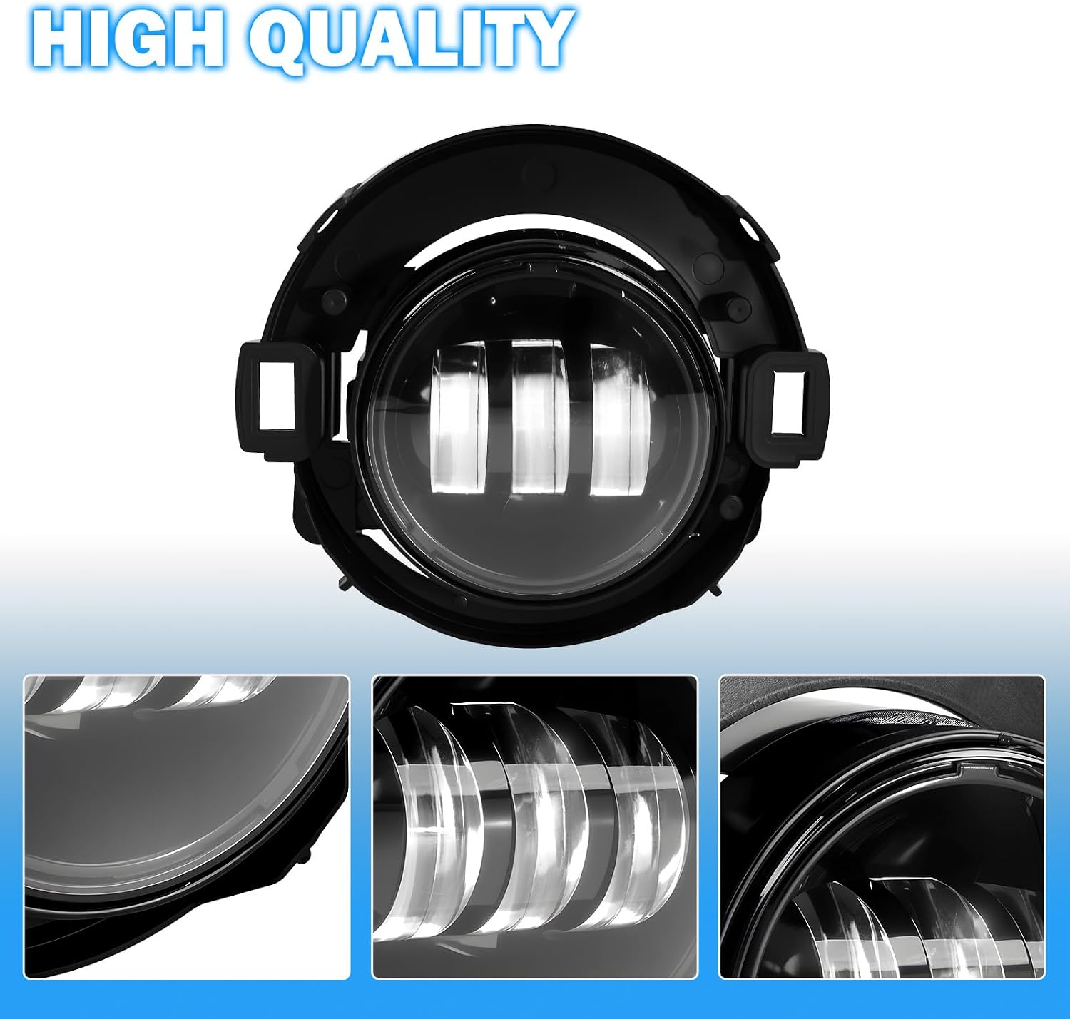 LED Fog Lights Compatible with 2005-2015 Nissan Xterra/2010-2019 Nissan Frontier Fog Lamps Assemblies w/Switch Wiring Harness