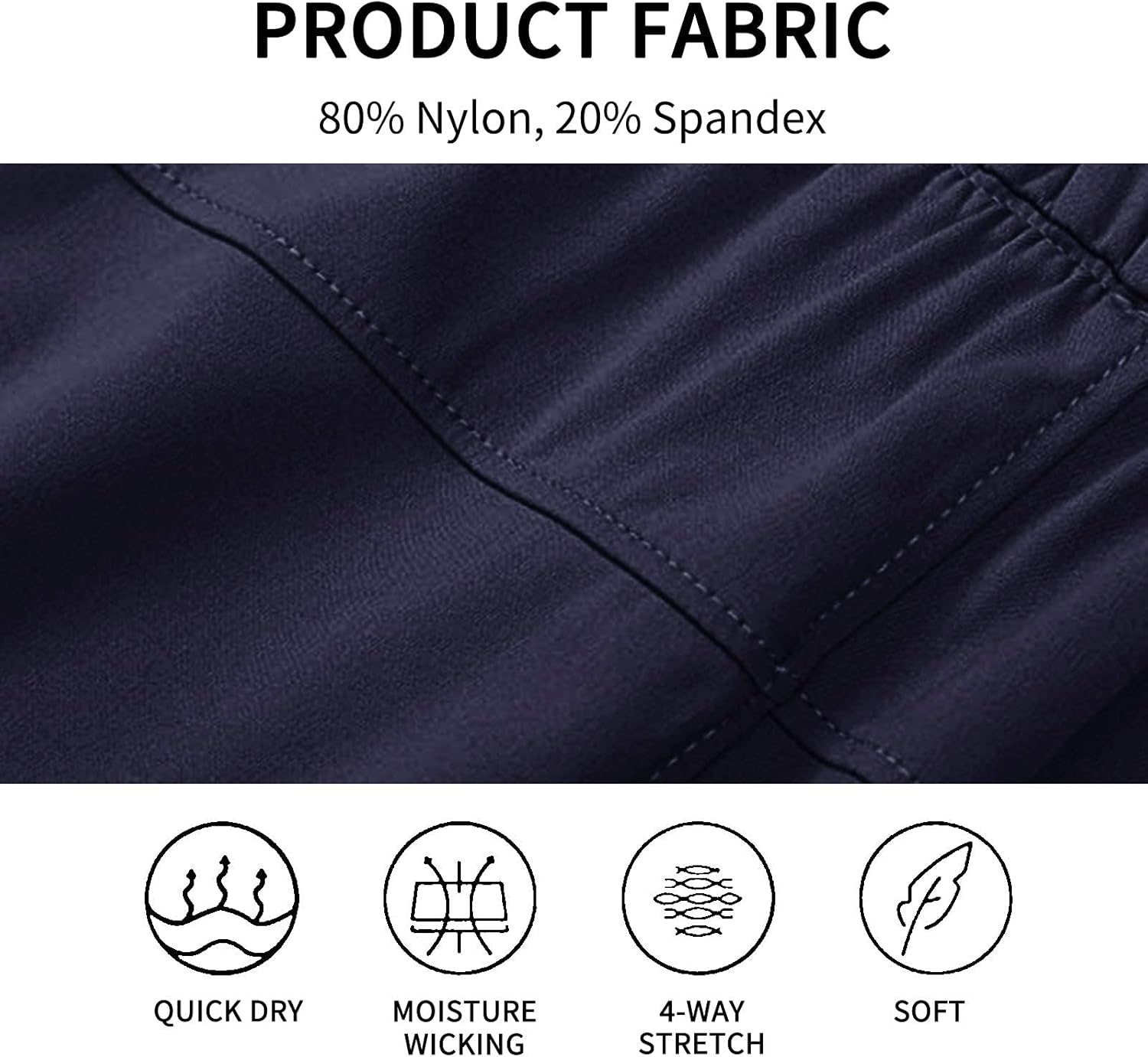 CQC Women's Active Yoga Lounge Shorts Active Running Workout Casual Shorts with Pockets Activewear Navy M