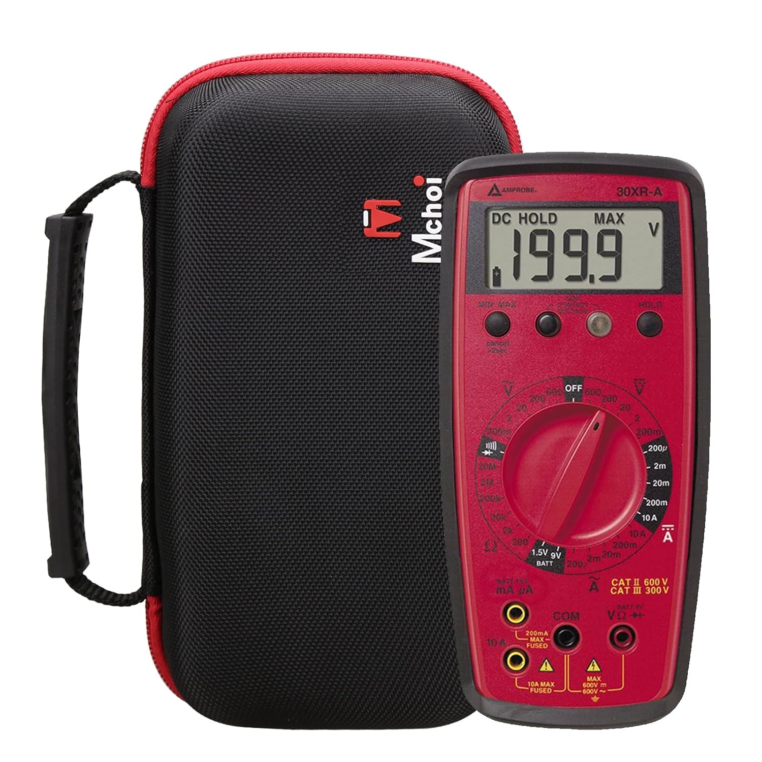 Mchoi Hard Portable Case Compatible with Amprobe 37XR-A True RMS Digital Multimeter, Case Only