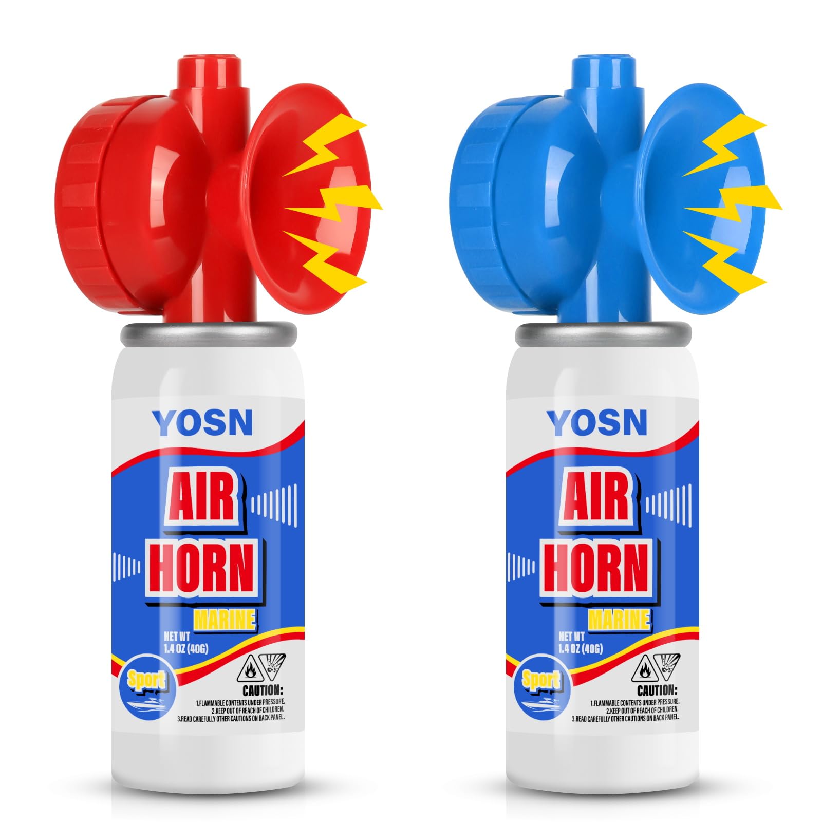 Marine Boat Air Horn 1.4oz, Loud Mini Handheld Air Horns for Safety, Mini Small Compressed Can Blow Fog Bear Horn, Emergency Use for Boating, Hiking,