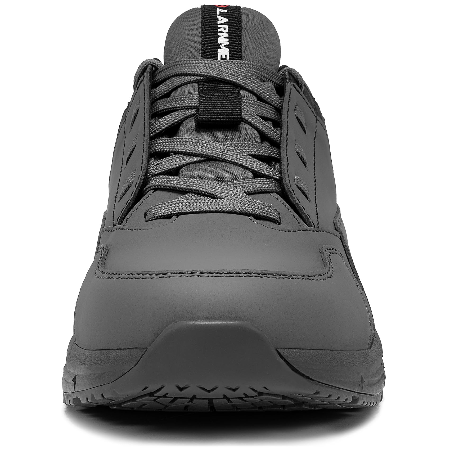 LARNMERN Zapatos Antideslizantes Hombre Zapatos de Cocina Hombre Zapatos Hosteleria Impermeable Zapatillas Antideslizante Cocina Camarero Sanitario,Gris/42 EU