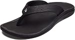 OLUKAI Ohana Sandals pour femme, Flops imperméable avec support Arch, Confort léger pour la plage & Voyage, traction améliorée pour les surfaces humides