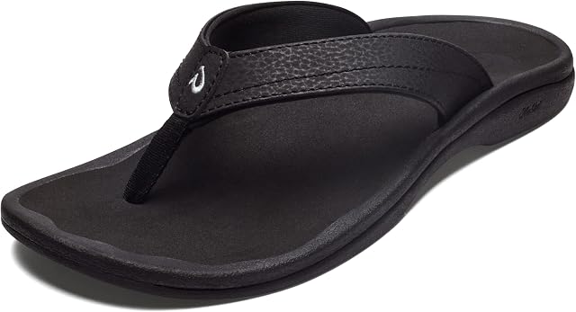 OLUKAI Ohana Sandals pour femme, Flops imperméable avec support Arch, Confort léger pour la plage & Voyage, traction améliorée pour les surfaces humides
