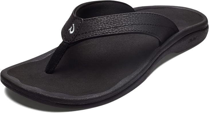OLUKAI Ohana Womens Sandals, Water Resistant Flip Flops with Arch Support, Lightweight Comfort for Beach & Travel, Enhanced Traction for Wet Surfaces
