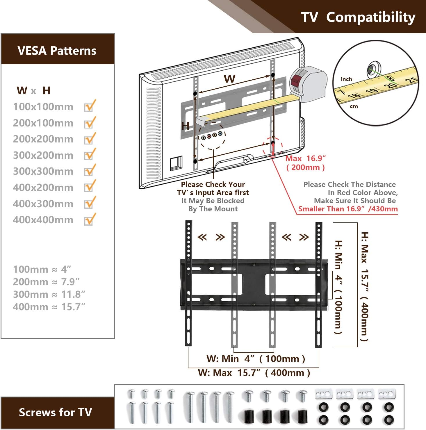 Exclusive Discount 90% Price TAVR Universal Swivel TV Stand Tabletop TV Stand Base for 32-65 inch LCD LED Flat Screen TVs, Height Adjustable TV Mount Stand with Tempered Glass Base,Hold up to 110Lbs,Max VESA 400x400mm