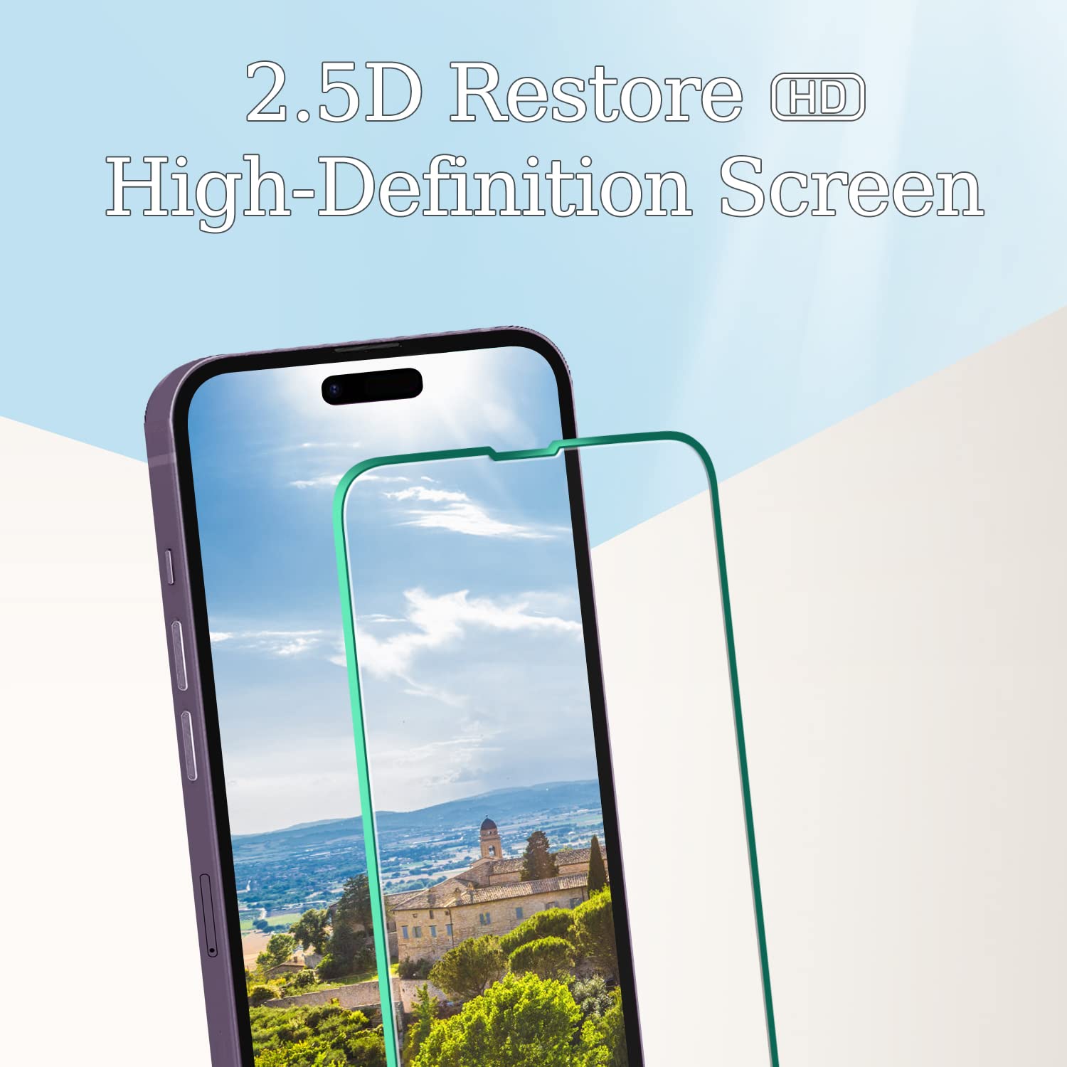 VETRO TEMPERATO 3MK Pellicola Protettiva per iPhone 15 Pro Max | Antigraffio, Anti-impronte - Facile