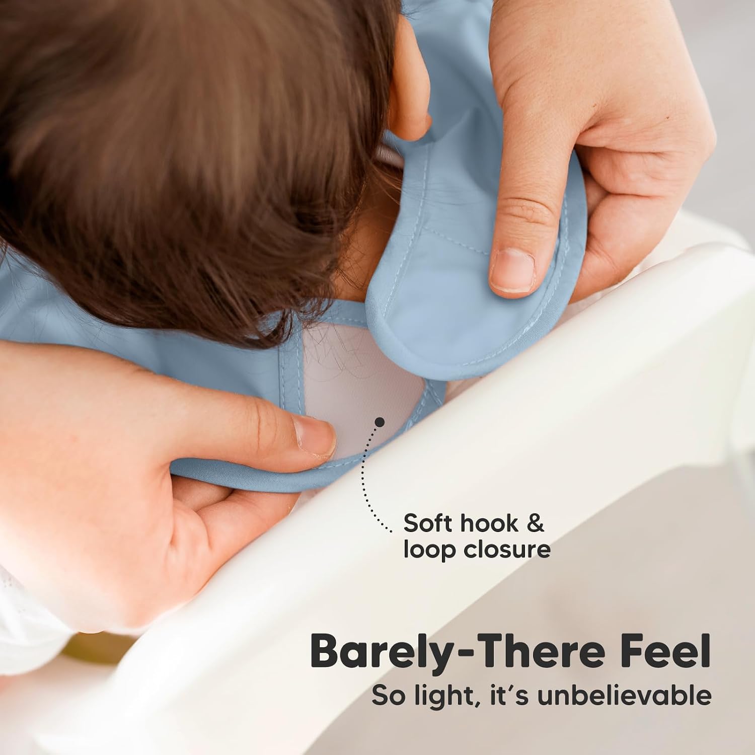 KeaBabies 3-Pack Waterproof Baby Bibs for Eating and Silicone Baby Food Freezer Tray with Clip-on Lid - Lightweight Bib with Food Catcher, Kids Food Silicone Freezer Molds image 2