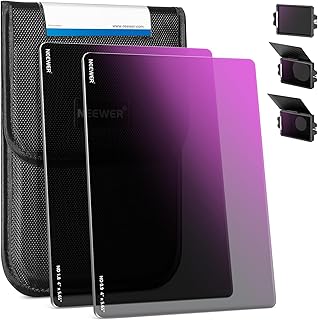 NEEWER 2 Pack ND0.9/1.8 (3/6 Stops) Square ND Filter, 4"x5.65" Dual Sided 30 Multi Nano Coated Cinema Neutral Density Filter for NEEWER Matte Box Compatible with Tilta Compatible with SmallRig