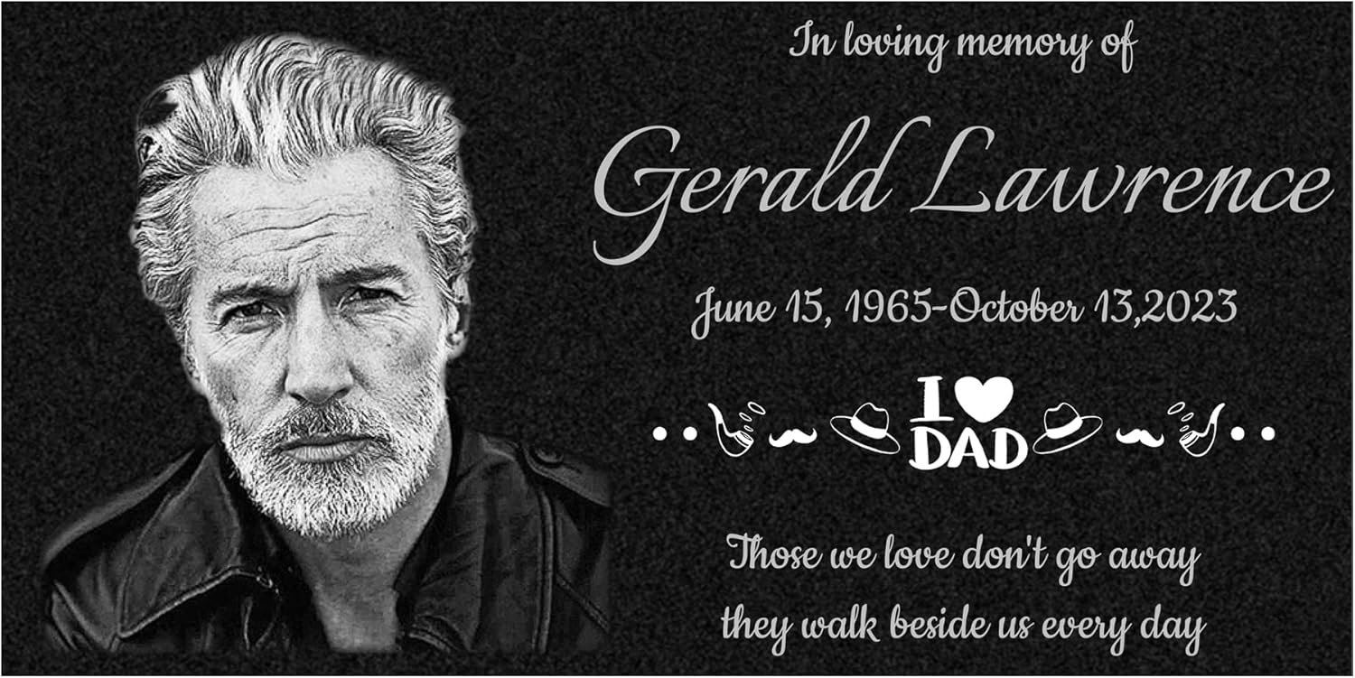 Personalized Headstone with Photo,Memorial Plaques for