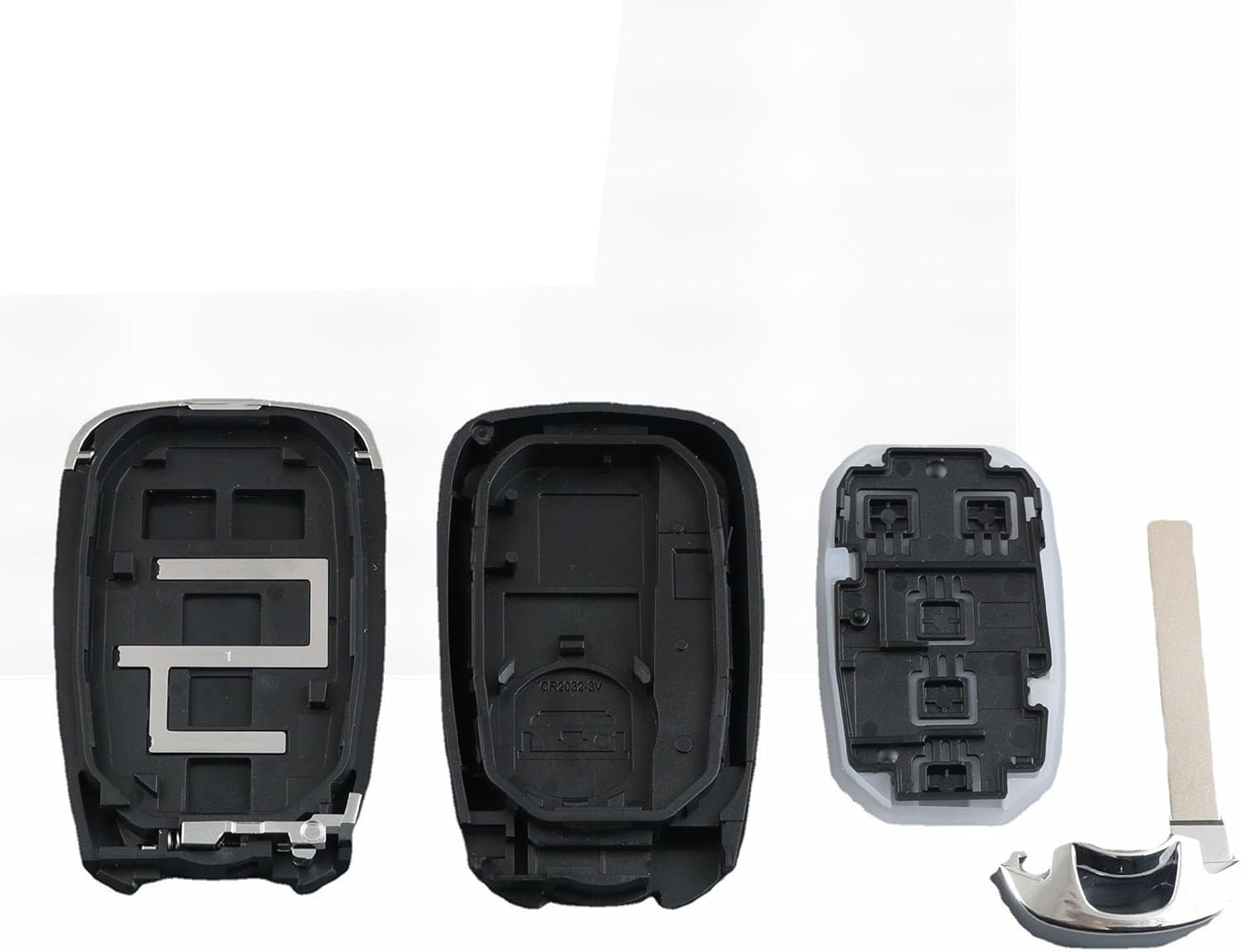 Key Fob Shell Cover Replacement Fits for Chevy Camaro Keyless Entry Remote Control Outer Case (6-Button)