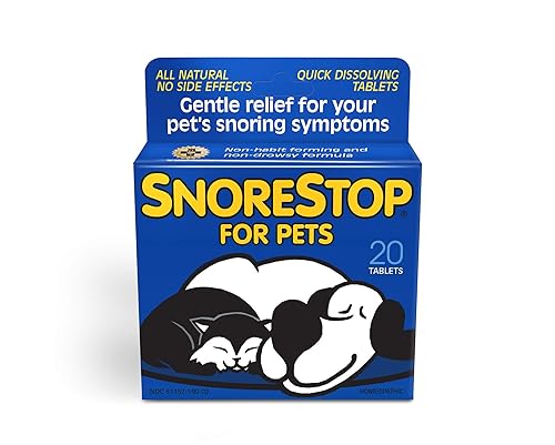 SnoreStop for Pets 20 Chewable Tablets Natural Anti-Snoring Solution Snore
