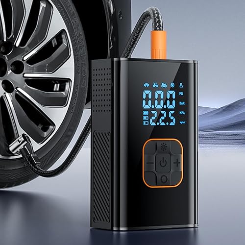 Miniatura 3 de Bomba de aire para neumáticos de automóvil, recargable e inalámbrica de 150 PSI, compresor de aire con pantalla digital  para auto, camión, SUV,