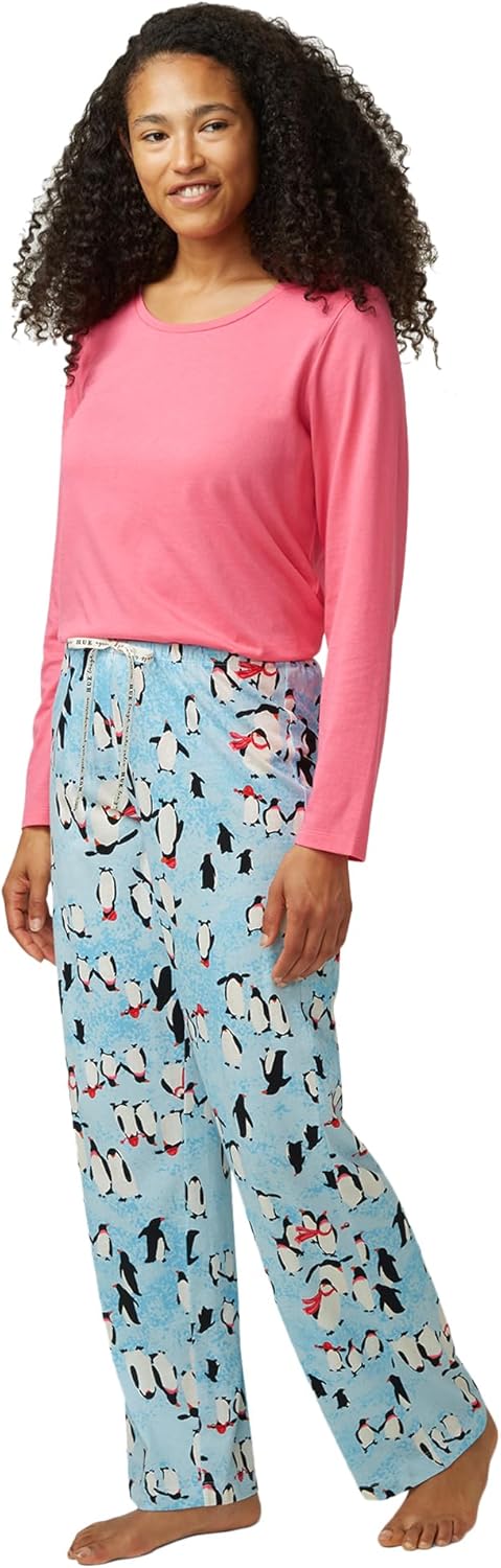 HUE womens Sleep and Lounge Pajama Separates, Christmas and Holiday Collection - Image 5