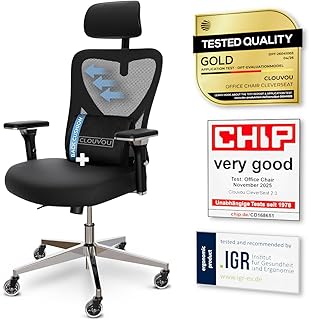 CleverSeat Ergonomic Office Chair Comfy [#1 in Tests] Ergonomic Chair wi...