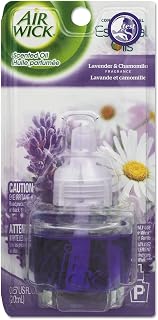 Air Wick Scented Oil Air Freshener, Lavender and Chamomile, 1 Refill, 0.67 Ounce (Pack of 8)