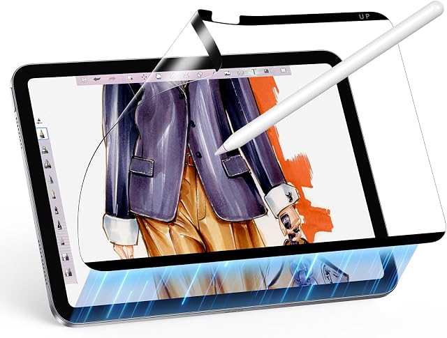 ESR Paper-Feel Magnetic Screen Protector for iPad Air 11 Inch M4/M3/M2 (8th/7th/6th Gen, 2026/2025/2024), Write and Draw Like on Paper, Detachable and Reusable, Compatible with Tempered Film, Matte