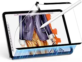 ESR Protetor de tela magnético com toque de papel para iPad Air 11 polegadas M4/M3/M2 (2026/2025/2024, 8ª/7ª/6ª geração), escreva e desenhe como em papel, removível, compatível com filme temperado