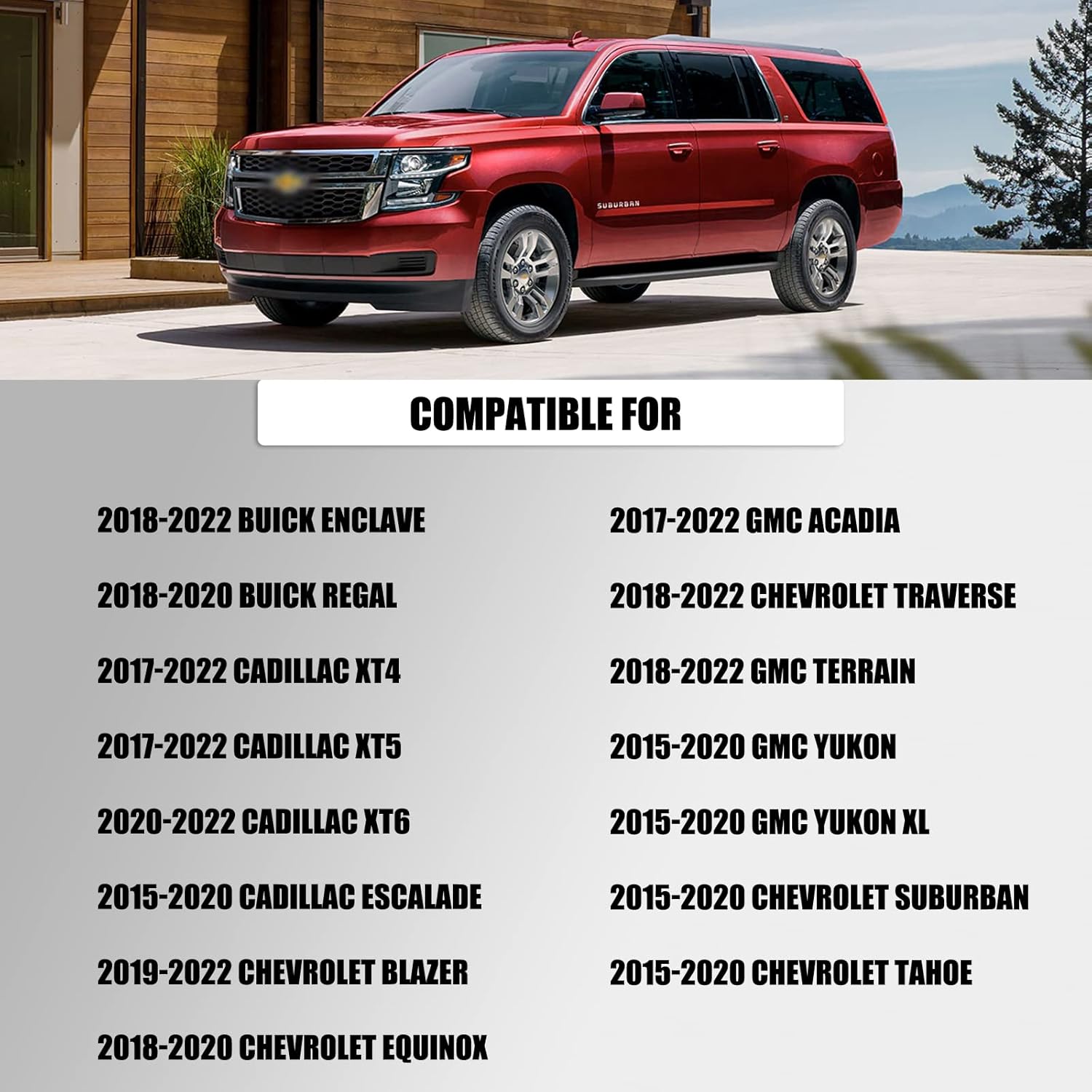 Rear Tailgate Latch Lock Actuator Motor Compatible for Suburban Escalade Equinox Tahoe XT5 Yukon Enclave Replace Power Liftgate Trunk Latch Assembly 13519125 13527320